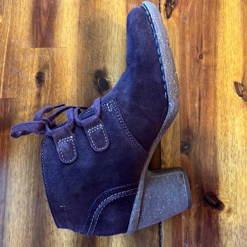 Clarks suede purple Ankle boots - Picture 7 of 7